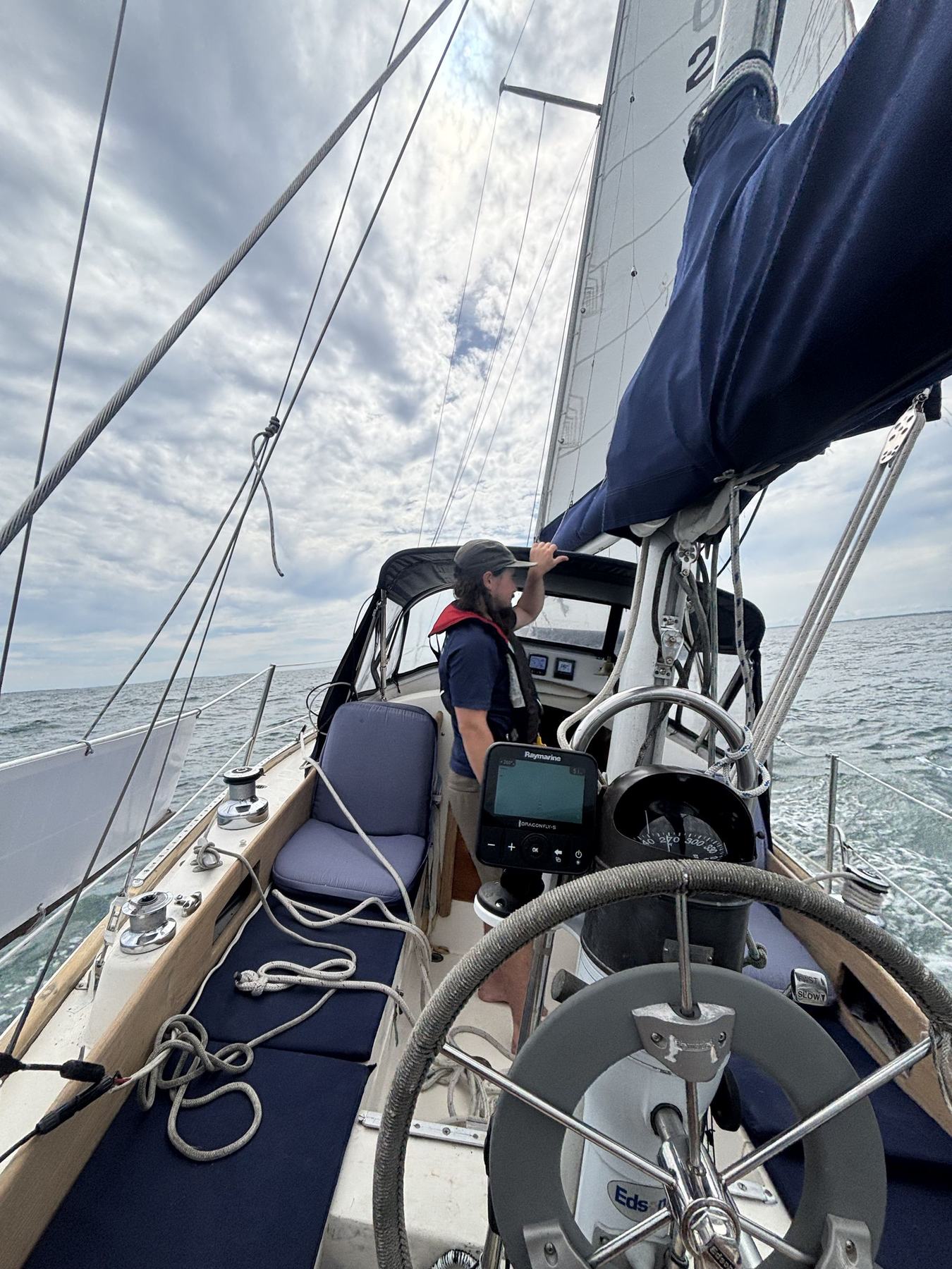 At the helm