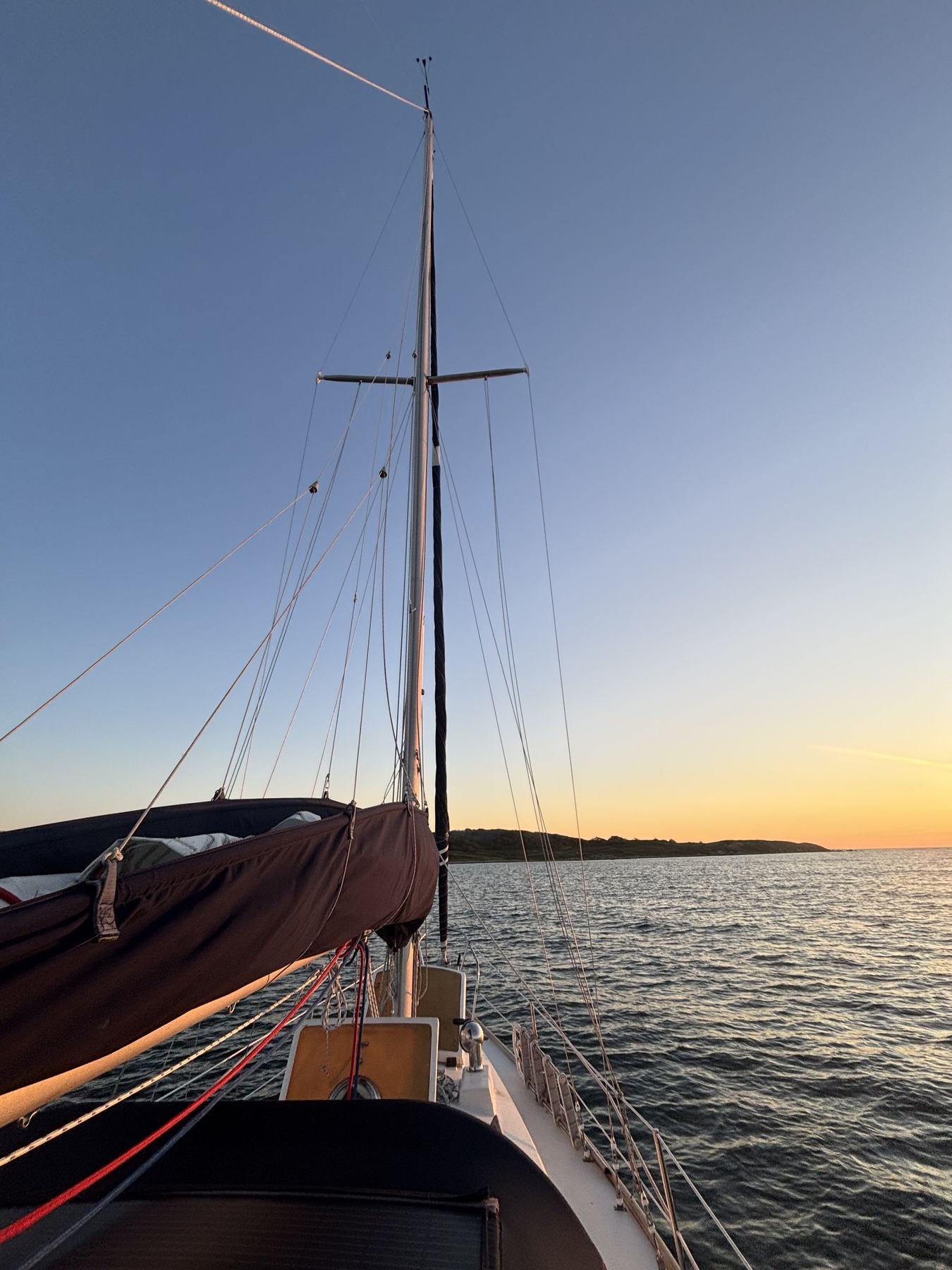 Evening on the hook
