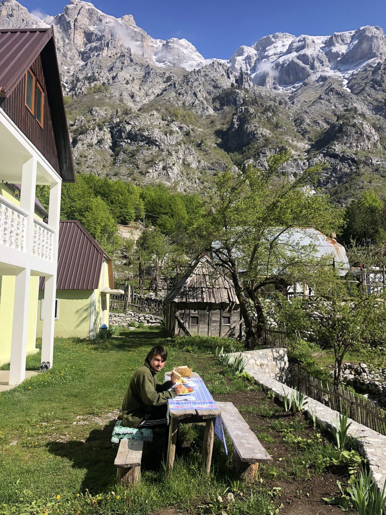 Breakfast in Valbona.