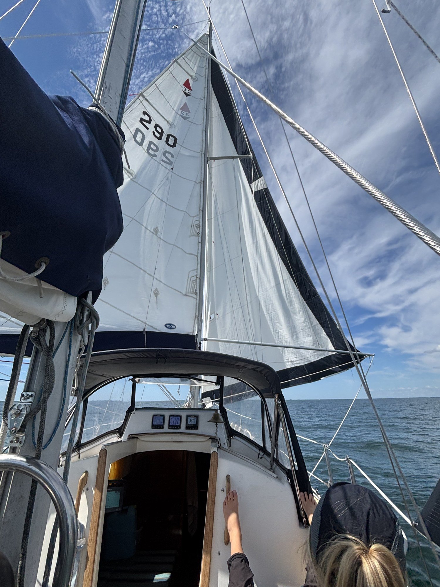 Under sail